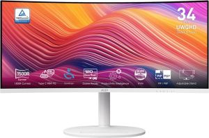 Obrázok pre výrobcu MSI LCD Modern MD342CQPW, 34" 3440x1440, VA, 120Hz, 4ms, VESA 75x75mm, 98W, White