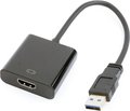 Obrázok pre výrobcu GEMBIRD Redukce USB 3.0 - HDMI, M/F, 15cm, černý