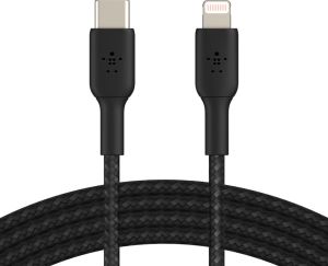Obrázok pre výrobcu BELKIN kabel oplétaný USB-C - Lightning, 2m, černý