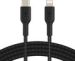 Obrázok pre výrobcu BELKIN kabel oplétaný USB-C - Lightning, 2m, černý
