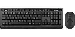 Obrázok pre výrobcu A4tech Bezdrátový kancelářský set klávesnice+myš FG1012S, CZ/SK, černá