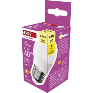 Obrázok pre výrobcu EMOS LED CLS MINI GLOBE 4,2W(40W) 470lm E27 WW