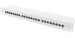 Obrázok pre výrobcu Digitus CAT 6A Patch Panel, stíněný, 1U, 24 portů, 8P8C, šedý, 483 mm (19 ")