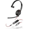 Obrázok pre výrobcu Monofónna náhlavná súprava Poly Blackwire 5210 USB-C/A + 3,5 mm jack