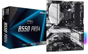 Obrázok pre výrobcu ASRock B550 Pro4 / AM4 / 4x DDR4 DIMM / D-Sub / HDMI / 2x M.2 / USB Type-C / ATX