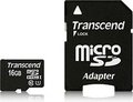 Obrázok pre výrobcu Transcend Micro SDHC karta 16GB Class 10 UHS-I + Adaptér