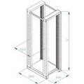 Obrázok pre výrobcu Otevřený 19" stojan RSX 42U dvoudílný 800hl.