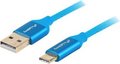 Obrázok pre výrobcu LANBERG USB-C (M) na USB-A (M) 2.0 kabel 1m, modrý, rychlé nabíjení 3.0