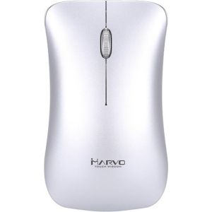 Obrázok pre výrobcu Marvo Myš DWM102SL, 1600DPI, 2.4 [GHz], optika, 3tl., 1 koliesko, bezdrôtová, strieborná, vstavaná batéria, kancelárska