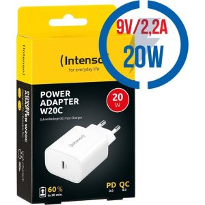 Obrázok pre výrobcu INTENSO W20C, 1x USB C, Nabíjačka, 20W, biela
