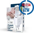 Obrázok pre výrobcu GEMBIRD TA-UC-2AC12-01, Nabíjačka, USB/USB-C, 12W