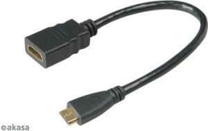 Obrázok pre výrobcu AKASA - HDMI na mini HDMI adaptér - 25 cm