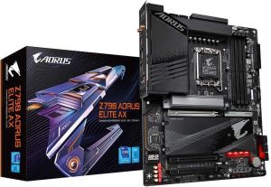 Obrázok pre výrobcu Gigabyte Z790 AORUS ELITE AX / Intel Z790 / LGA1700 / 4x DDR5 / 4x M.2 / HDMI / DP / USB-C / WiFi / ATX