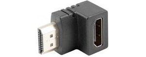 Obrázok pre výrobcu LANBERG HDMI(M) na HDMI(F) adaptér úhlový dolů černý
