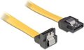 Obrázok pre výrobcu Delock Serial ATA II 50 cm data kabel, kovové klipy, uhlový 90°, žltý