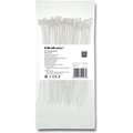 Obrázok pre výrobcu Qoltec káblová spojka | 2.5*150 | 100ks | nylon UV | biela