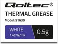 Obrázok pre výrobcu Qoltec teplovodivá pasta 1.42 W/m-K | 0.5g | White