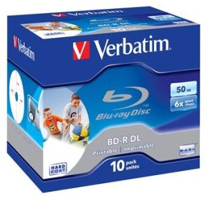 Obrázok pre výrobcu Verbatim BD-R DL [ jewel case 10 | 50GB | 6x| pre tlač ]