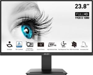 Obrázok pre výrobcu MSI monitor PRO MP2412, 23,8" VA/1920 x 1080 FHD/100Hz/1ms/HDMI/DP