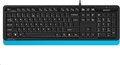 Obrázok pre výrobcu A4tech FK10 FSTYLER, klávesnice, CZ/US, USB, modrá barva