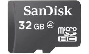 Obrázok pre výrobcu Sandisk micro SDHC 32GB /18MBps/Class 4/+ Adaptér/Černá