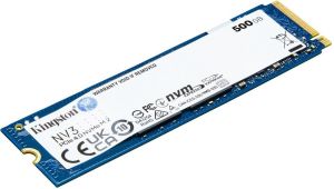 Obrázok pre výrobcu Kingston SSD 500GB NV3, M.2 2280, NVMe PCIe Gen4x4, (R: 5000MB/s; W: 3000MB/s)