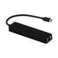Obrázok pre výrobcu i-tec USB Slim HUB 3 porty s Gigabyte Ethernet/ na USB 3.1 Type C/ kompatibilní s Thunderbolt 3/ černý