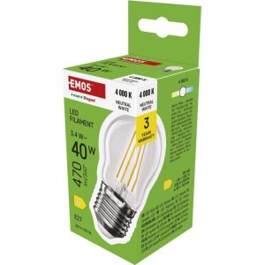 Obrázok pre výrobcu EMOS LED FLM MINI GL 3,4W(40W) 470lm E27 NW