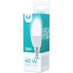 Obrázok pre výrobcu LED žárovka Forever C37 E14 6W teplá bílá (3000K)