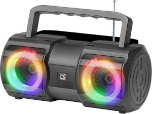 Obrázok pre výrobcu Defender reproduktor BEATBOX 20, Li-Ion, 2.0, 20W, čierny, regulácia hlasitosti, prenosný, LED podsvietenie, s integr. batériou, 8