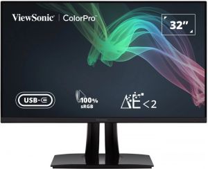 Obrázok pre výrobcu Viewsonic VP3256-4K 32" W IPS/3840x2160/20M:1/5ms/350 cd/2xHDMI/DP/USB-C/3xUSB/VESA/Repro/Pivot/Nastavitelný