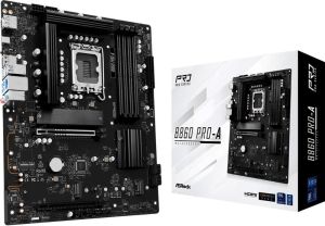 Obrázok pre výrobcu ASRock B860 Pro-A / Intel B860 / LGA1851 / 4x DDR5 / 3x M.2 / HDMI / DP / USB-C / ATX