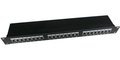 Obrázok pre výrobcu Gembird 19" patch panel 24 port 1U cat.5e with rear cable management, black