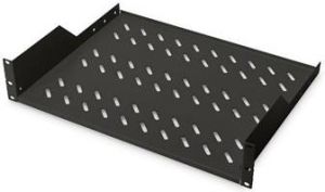 Obrázok pre výrobcu Digitus 19" pevná police 2U,větraná, černá 20kg 483x370x88mm