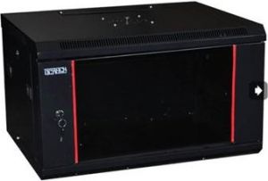 Obrázok pre výrobcu OCRACK 19" OCC-04U-45SBK rozvaděč nástěnný 4U/450mm celoskleněné dveře BLACK