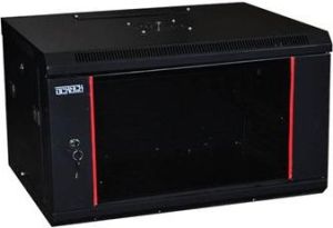 Obrázok pre výrobcu OCRACK 19" OCC-12U-45SBK rozvaděč nástěnný 12U/450mm celoskleněné dveře - černý