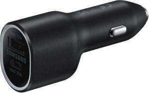 Obrázok pre výrobcu Samsung Duální autonabíječka 40W (USB,USB-C) Black