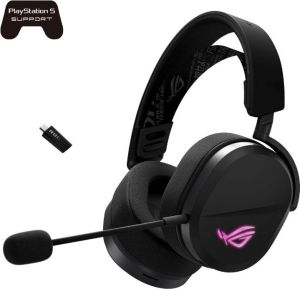 Obrázok pre výrobcu ASUS sluchátka ROG Pelta, Bezdrátové BT a RF 2.4GHz, ARGB, černá