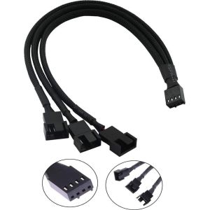Obrázok pre výrobcu 1stCOOL redukce pro ventilátory 1x 4pin PWM na 3x 4pin PWM