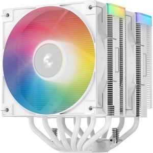 Obrázok pre výrobcu DEEPCOOL chladič AG620 WH ARGB V2 / 2x 120mm fan / 6x heatpipes / PWM / pro Intel i AMD / bílý