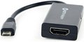 Obrázok pre výrobcu Gembird adapter MHL-> HDMI(F)+MICRO USB(BF)(11pin)smartfon to TV HD+power supply