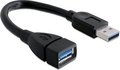 Obrázok pre výrobcu Delock predlžovací kábel USB 3.0 A-A 15 cm samec / samica, čierny