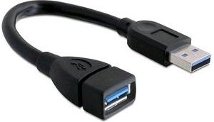 Obrázok pre výrobcu Delock predlžovací kábel USB 3.0 A-A 15 cm samec / samica, čierny