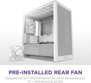 Obrázok pre výrobcu NZXT skříň H3 Flow / microATX / 1x120mm / USB / USB-C / bílá