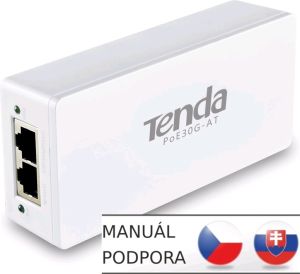 Obrázok pre výrobcu Tenda POE30G-AT Gigabit Power Injector AF/AT 30W, 802.3af, 802.3at, 2x GLAN 10/100/1000 Mb/s