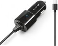 Obrázok pre výrobcu Aligator nab. do auta USB-C s USB TCH 2,4A černá