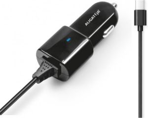 Obrázok pre výrobcu Aligator nab. do auta USB-C s USB TCH 2,4A černá