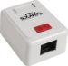 Obrázok pre výrobcu Solarix Zasuvka Solarix CAT5E UTP 1 x RJ45 na omietku biela