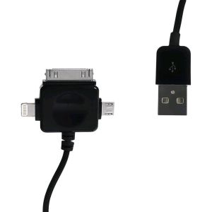 Obrázok pre výrobcu Whitenergy univerzálny Kábel USB 2.0 prenos dát/nabíjanie 100cm čierny