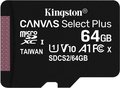 Obrázok pre výrobcu Kingston 64GB microSDXC Canvas Select Plus A1 CL10 100MB/s bez adapteru